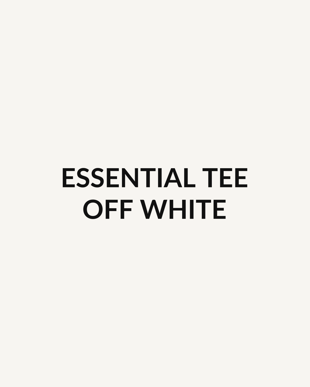 MNTN Essential Tee in Off White — placeholder