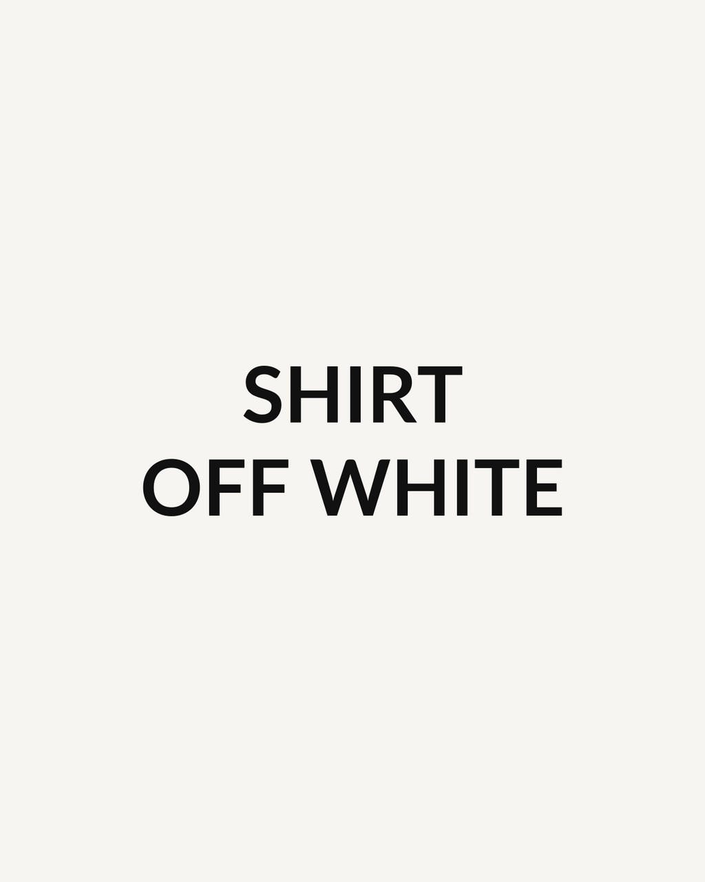 MNTN Shirt in Off White — placeholder